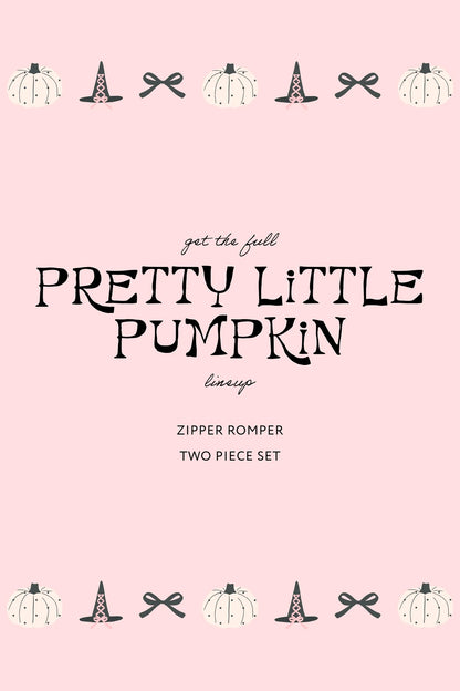 Pretty Little Pumpkin Zipper Romper
