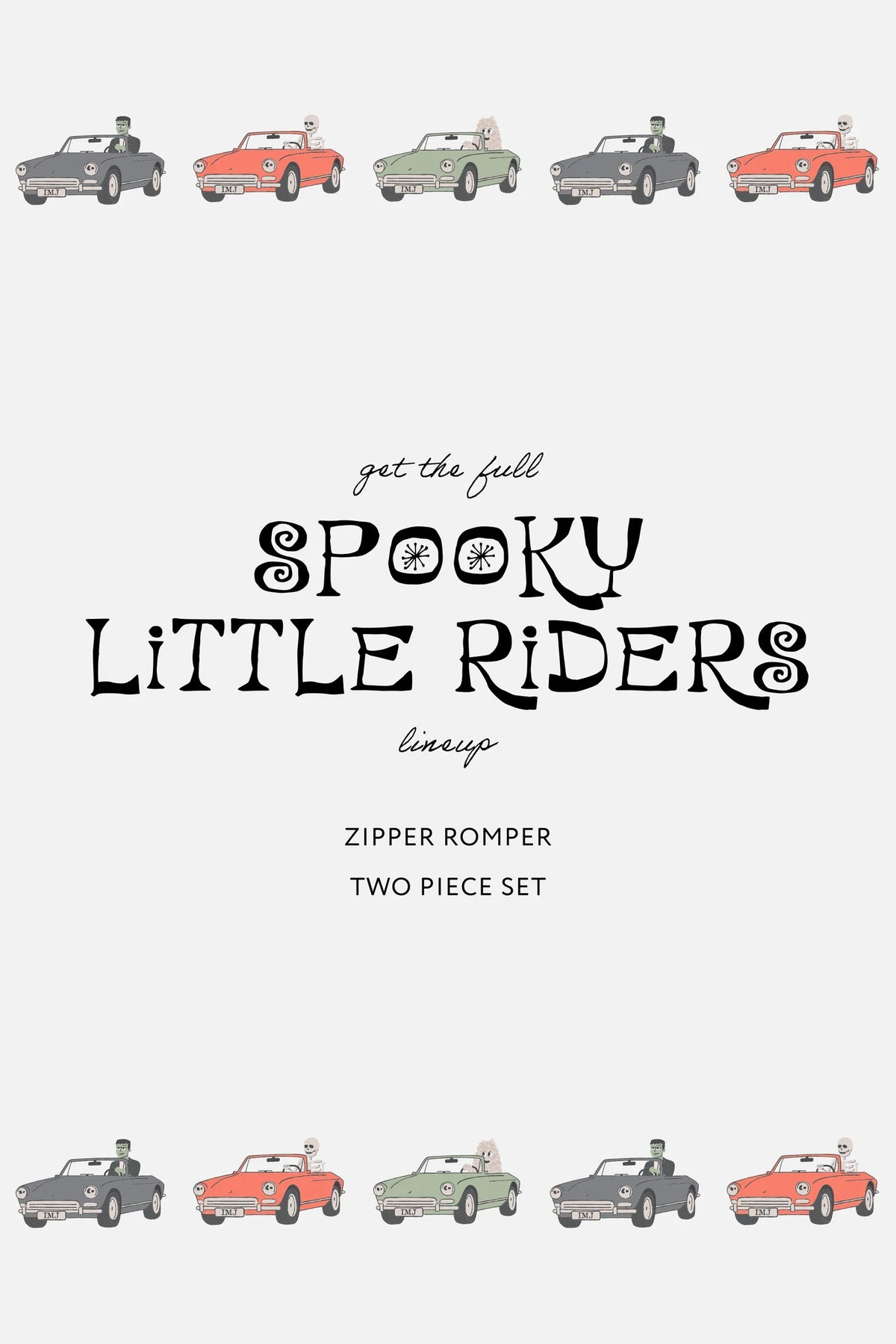Spooky Little Riders Zipper Romper