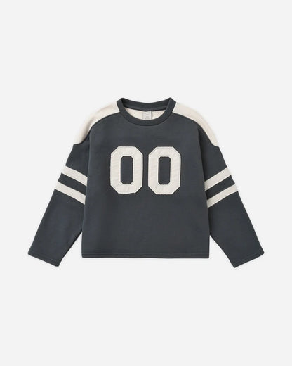 Hockey Sweatshirt + Paneled Sweatpants | Midnight