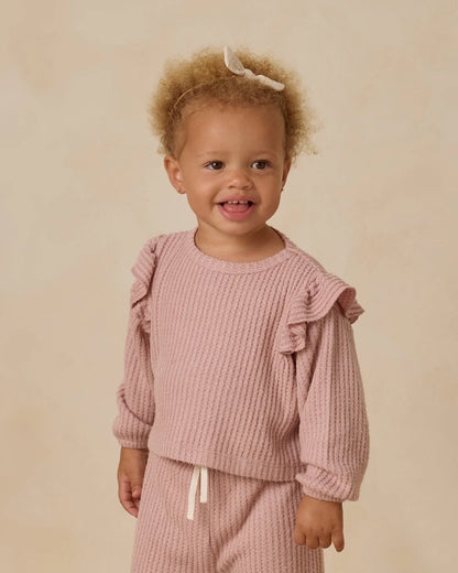 Ruffle Cozy Set || Rose