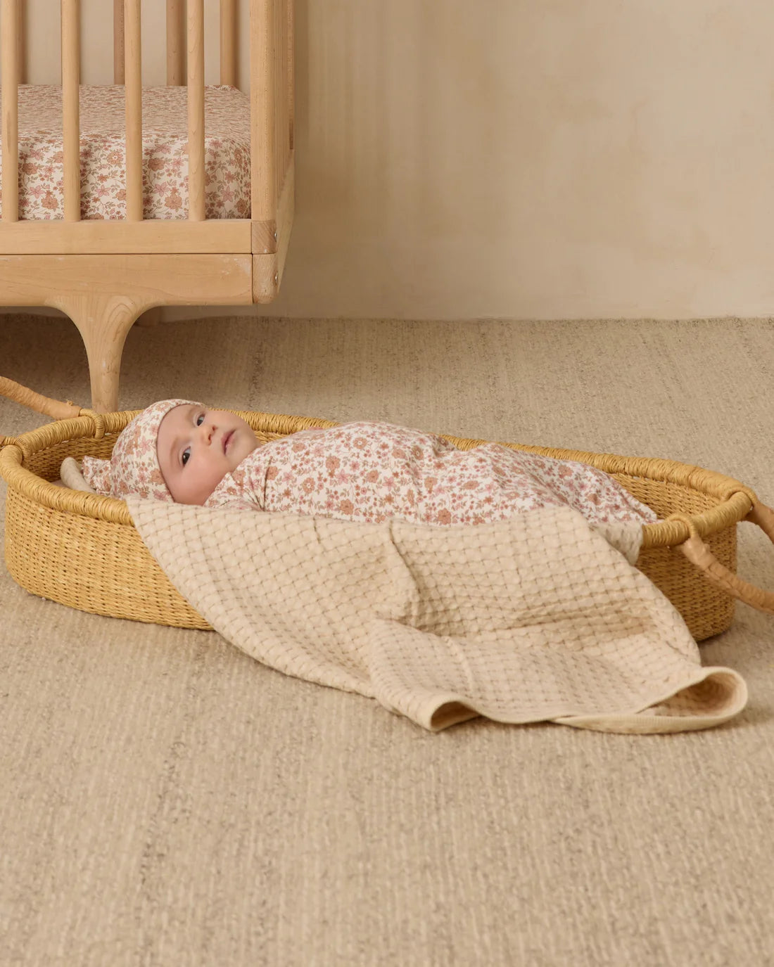Waffle Baby Blanket || Natural