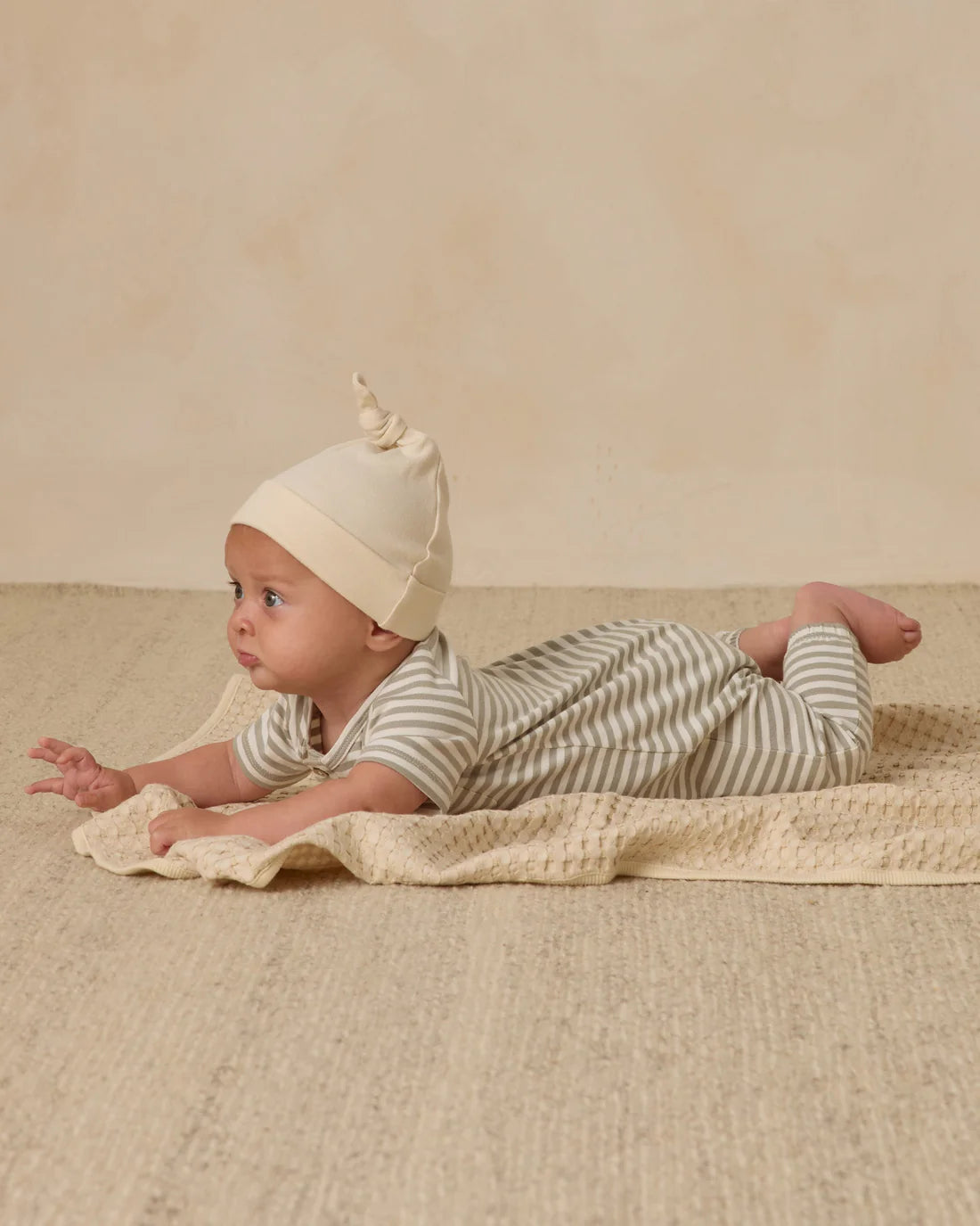 Waffle Baby Blanket || Natural