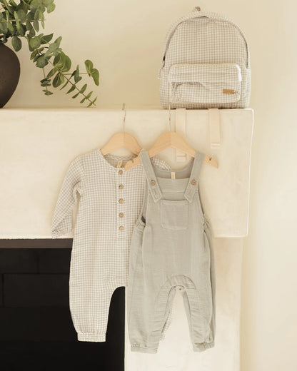 Woven Jumpsuit || Blue Gingham
