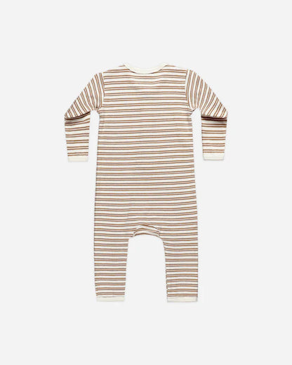 Ribbed Baby Jumpsuit || Golden Stripe