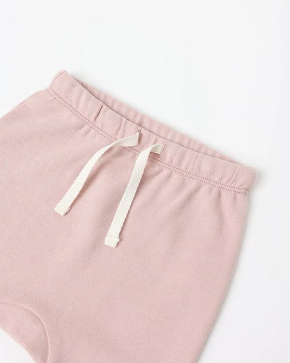 Wrap Top + Footed Pant Set || Rose