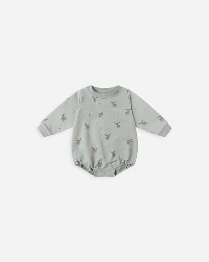 Crewneck Bubble Romper || Moose