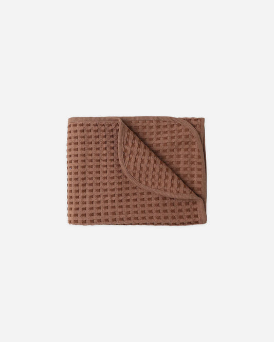 Waffle Baby Blanket || Cedar