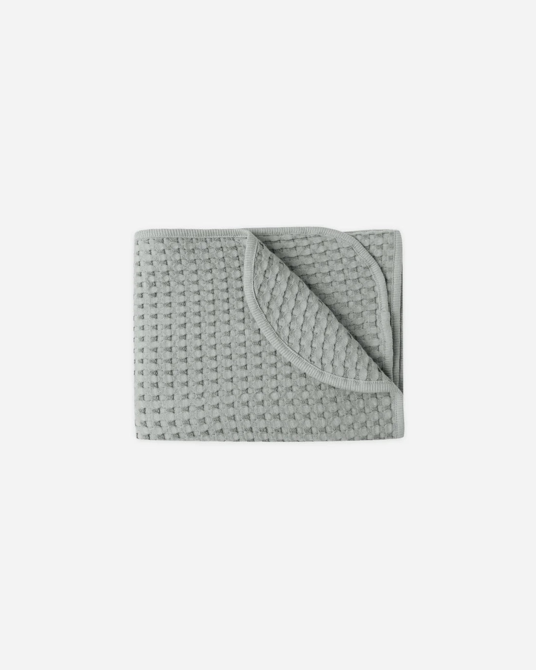 Waffle Baby Blanket || Steel Blue