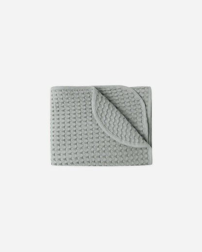 Waffle Baby Blanket || Steel Blue