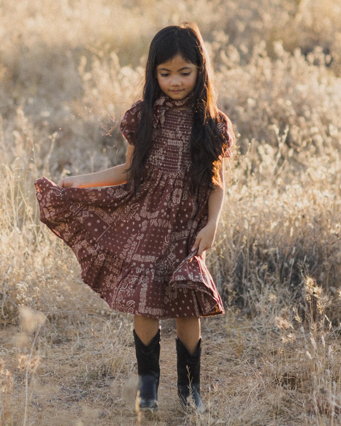 Lydia Dress || Brick Bandana