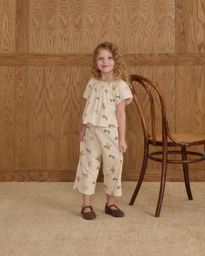 Bow Sweater + Wide Leg Pant Set