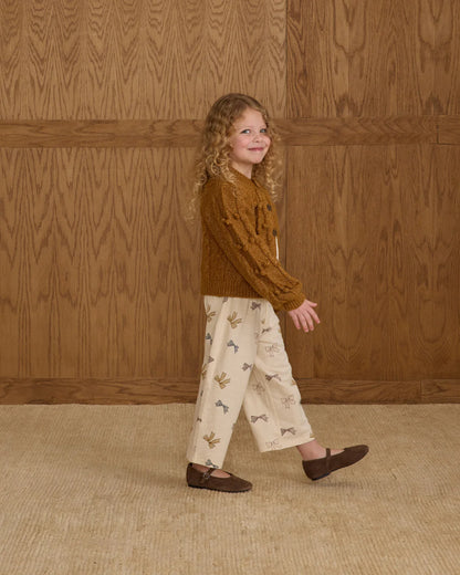 Bow Sweater + Wide Leg Pant Set