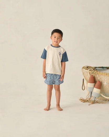 Swim Trunk || Navy Floral