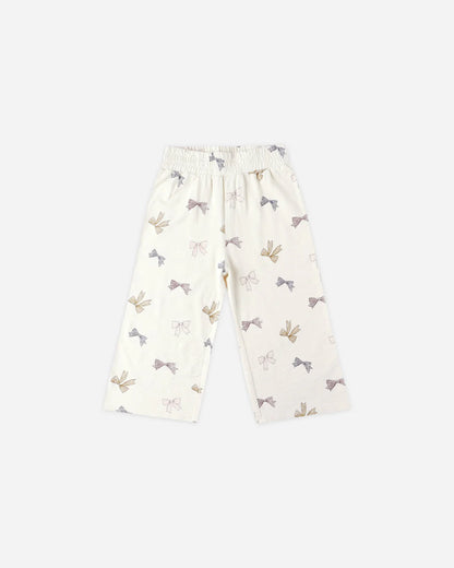 Bow Sweater + Wide Leg Pant Set