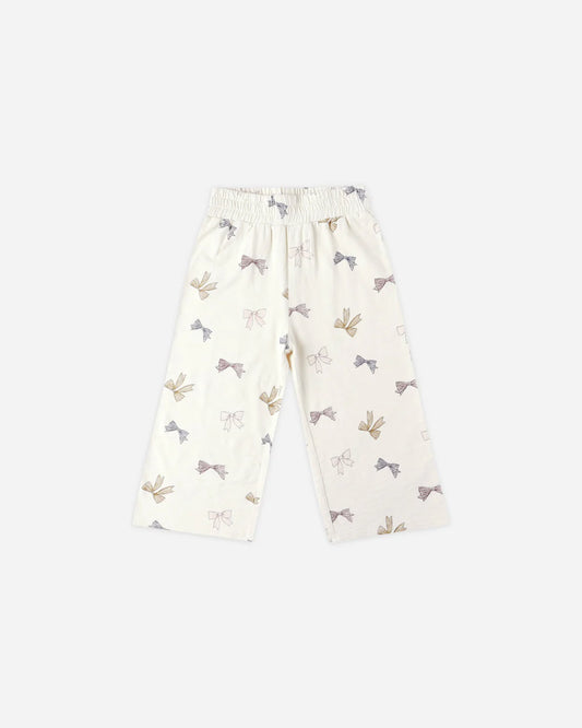 Bow Sweater + Wide Leg Pant Set