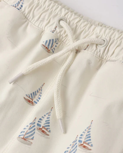 Boardshort Sail + Long Sleeve Rashguard Light Blue