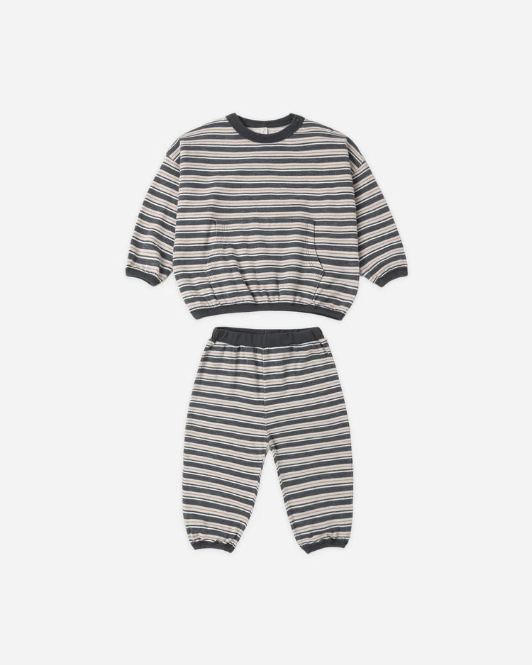 Relaxed Set Blue Stripe