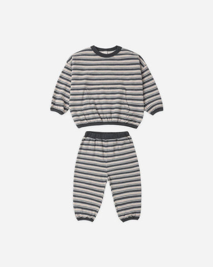 Relaxed Set Blue Stripe