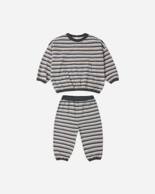 Relaxed Set Blue Stripe
