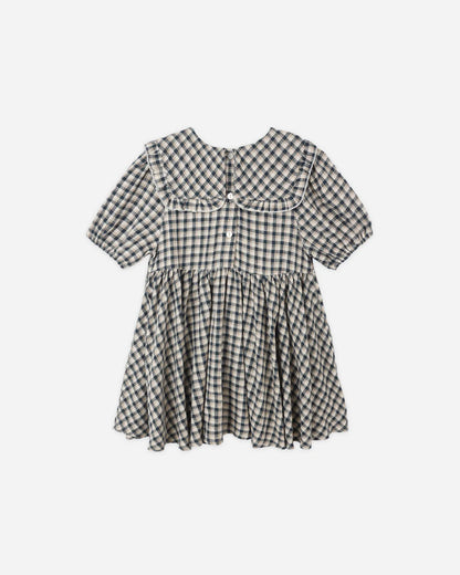 Camille Dress || Navy Check