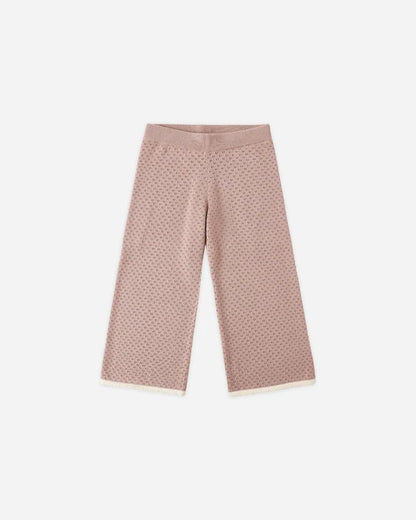 Pointelle Collared Top + Pointelle Knit Pant | Rosewood