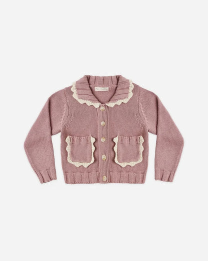 Collared Cardigan | Rosewood