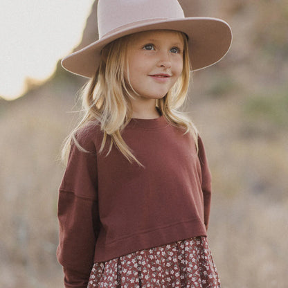 Sweatshirt Dress || Rosette