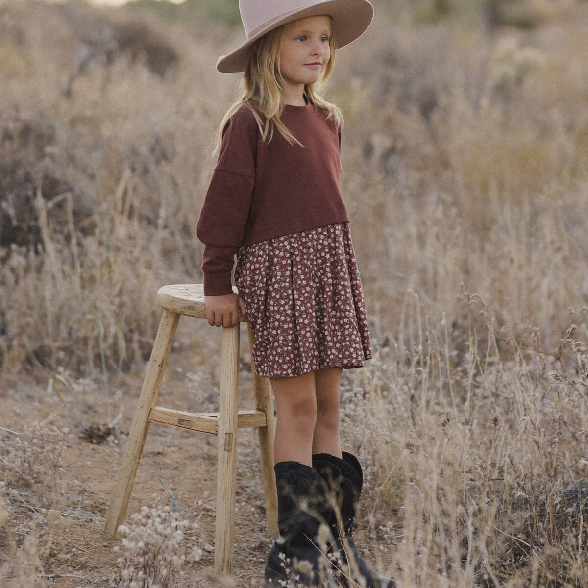 Sweatshirt Dress || Rosette