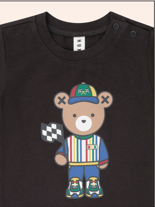 Motosport Hux Black Tee