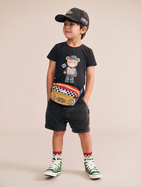 Motosport Hux Black Tee