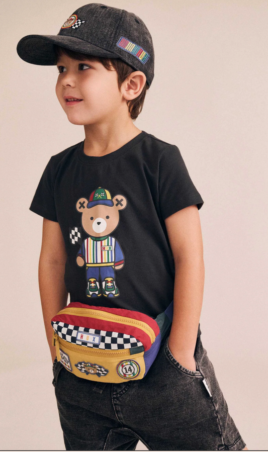 Motosport Hux Black Tee