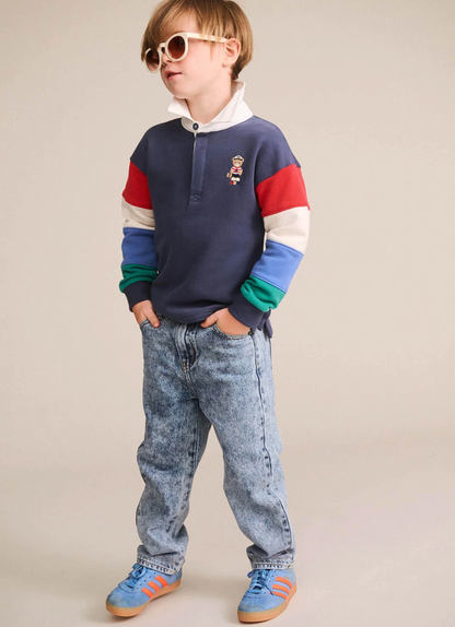 Nautical Hux Spliced Fleece Polo