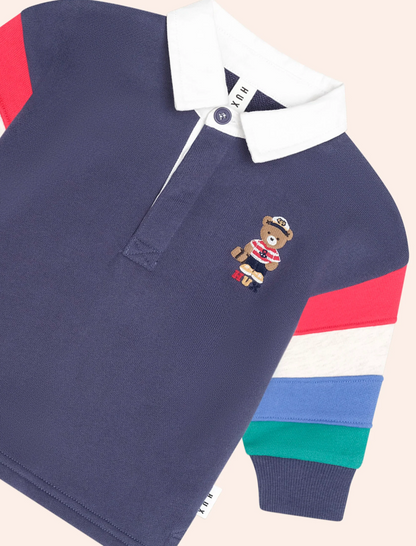 Nautical Hux Spliced Fleece Polo