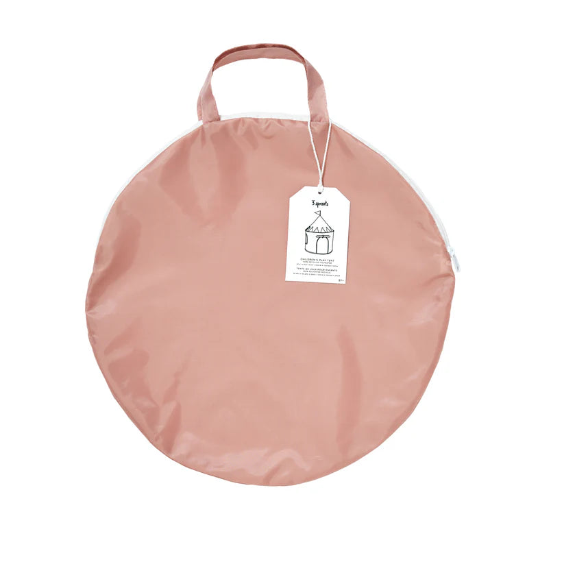 3 Sprouts Pink Recycled Fabric Play Tent