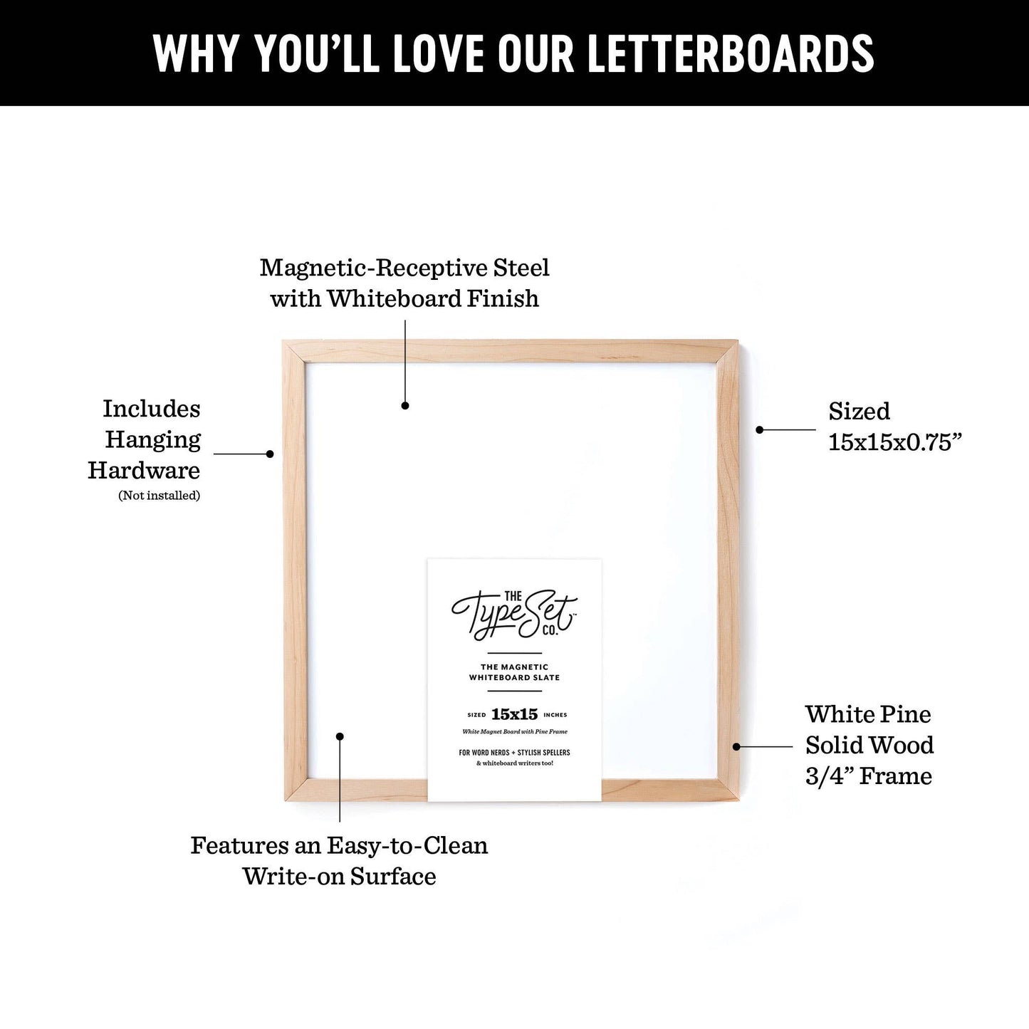 15x15 Magnetic Whiteboard