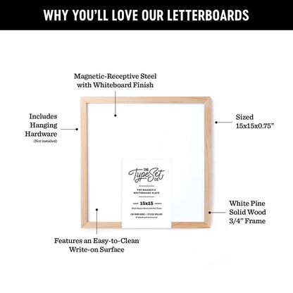 15x15 Magnetic Whiteboard