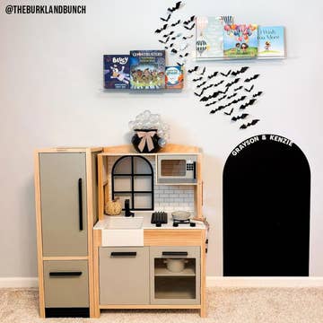 Magic Playwall - Kids Arch Magnetic Chalkboard Wall Decal | Black