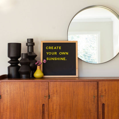 15x15 Black Magnetic Chalkboard