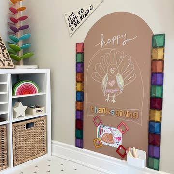 Magic Playwall - Kids Arch Magnetic Chalkboard Wall Decal | Caramel