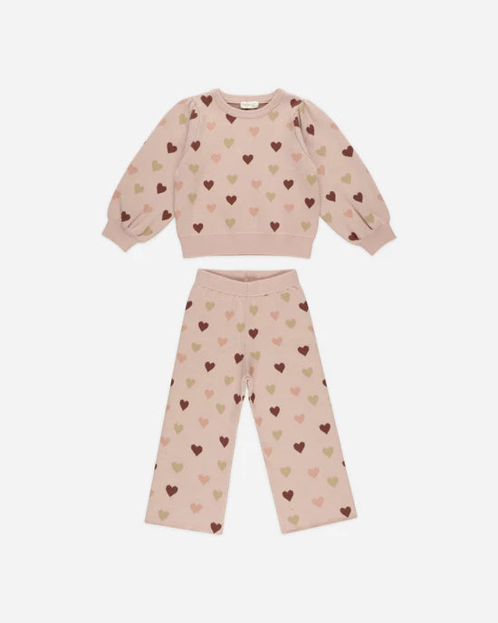 Jacquard Knit Set || Hearts