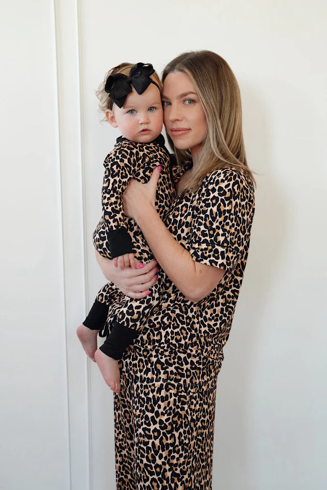 Leopard Zipper Romper