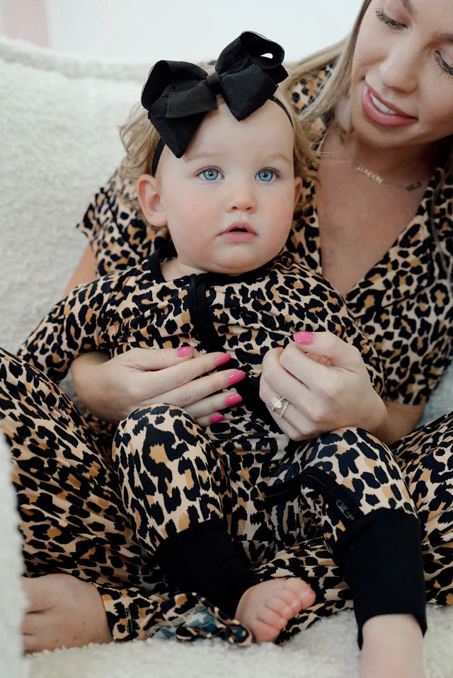 Leopard Zipper Romper