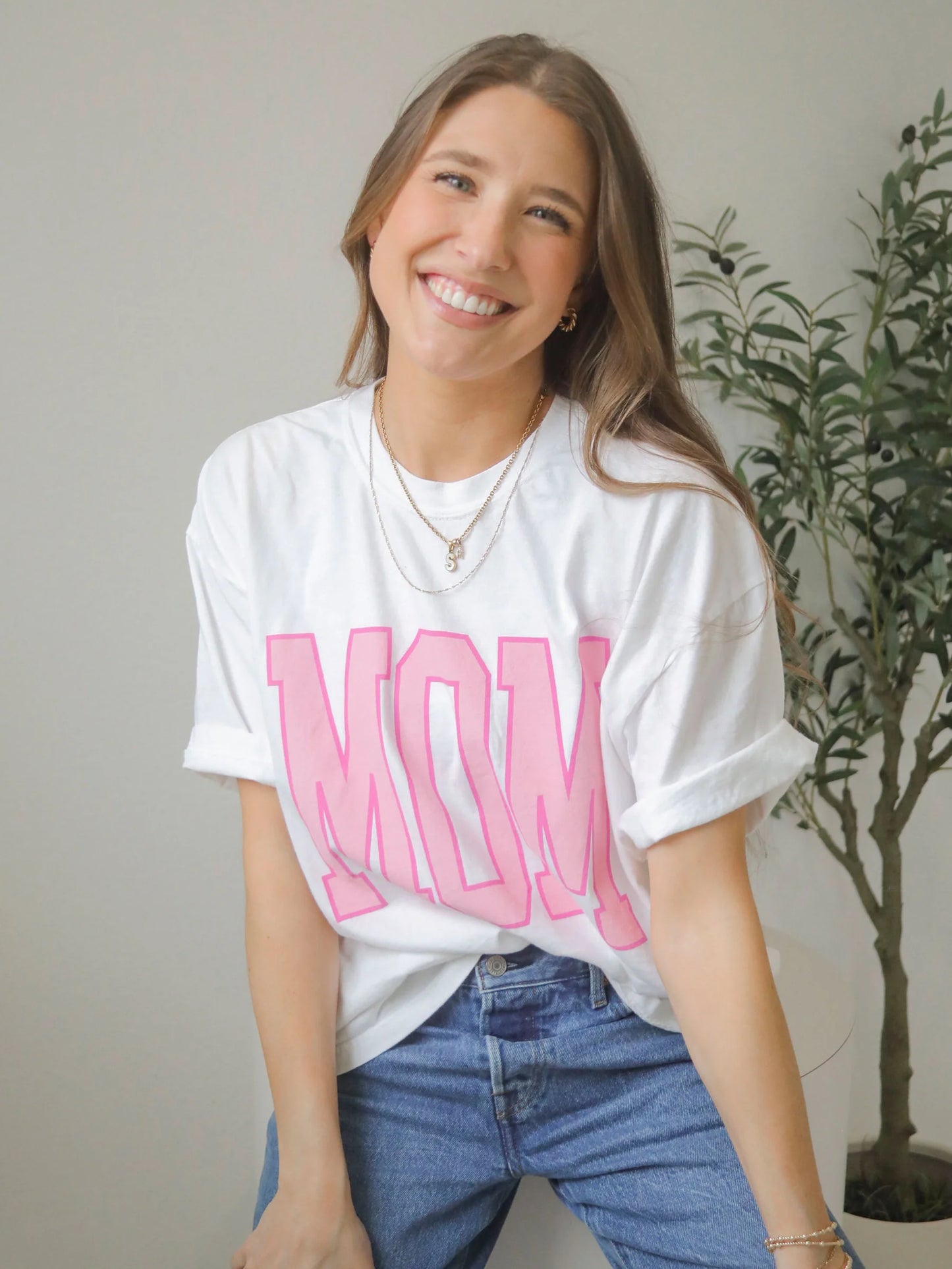 MOM PINK TEE